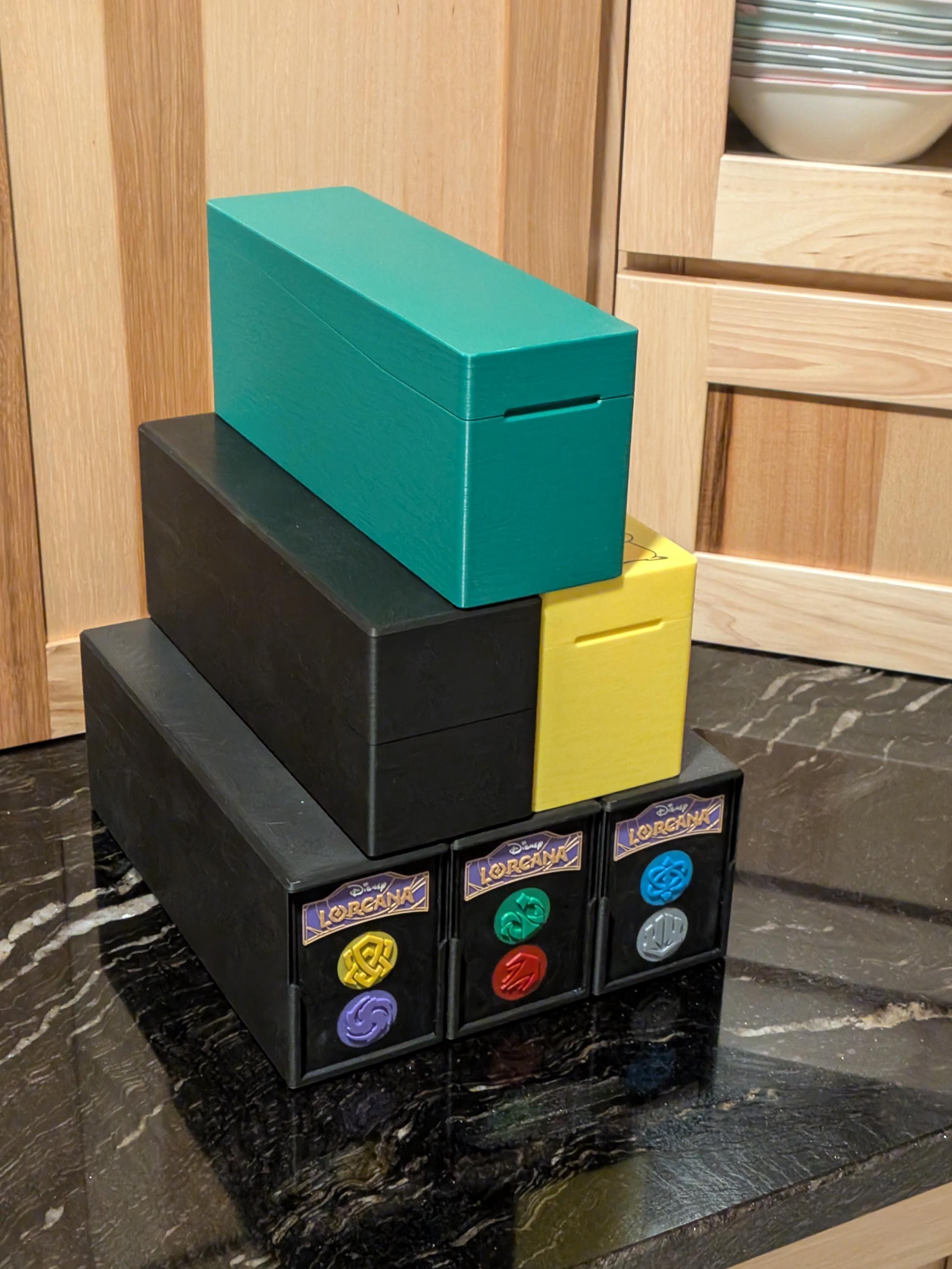 Customizable TCG Bulk Card Storage Box | Holds 650+ Cards, Toploaders, PSA Slabs
