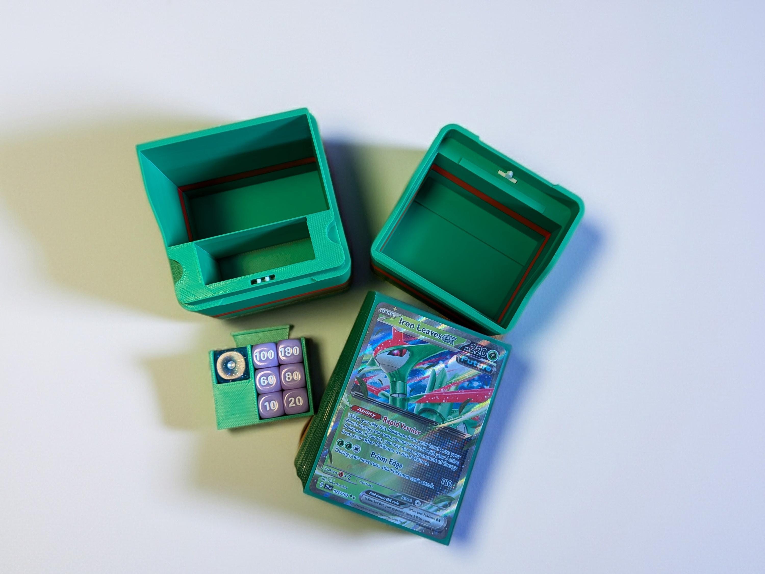 Easy-Open Custom Pokemon TCG EBT Deck Box: Compact, Sturdy Design with Organized Sections