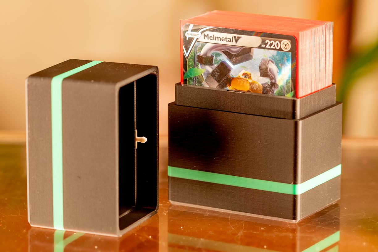 Custom 3D Printed Deck Box - Secure 60 Card Case